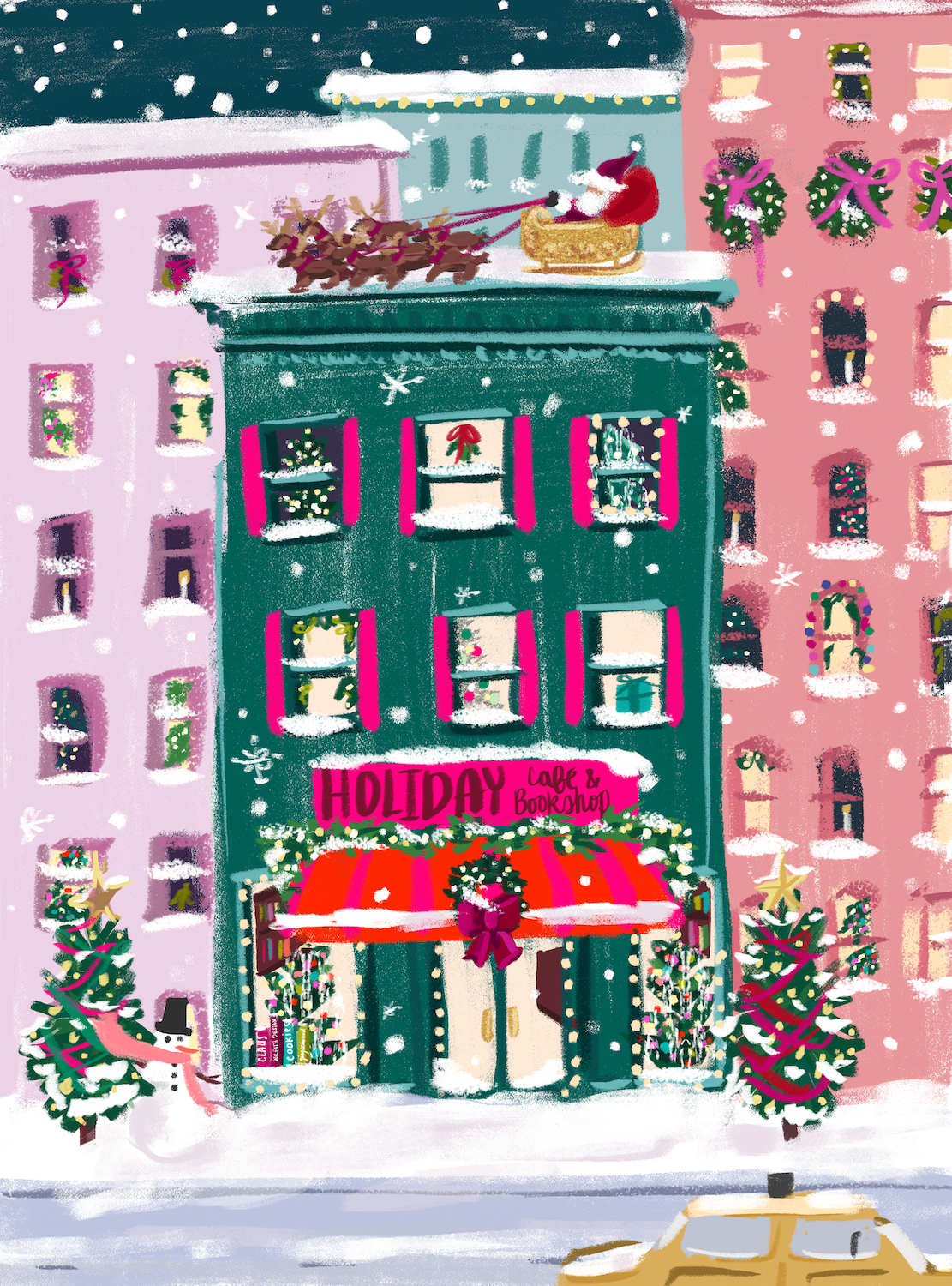 Puzzlefolk - Wholesale Puzzle - Adult - City Sidewalks 1000 Piece Holiday Christmas Puzzle2