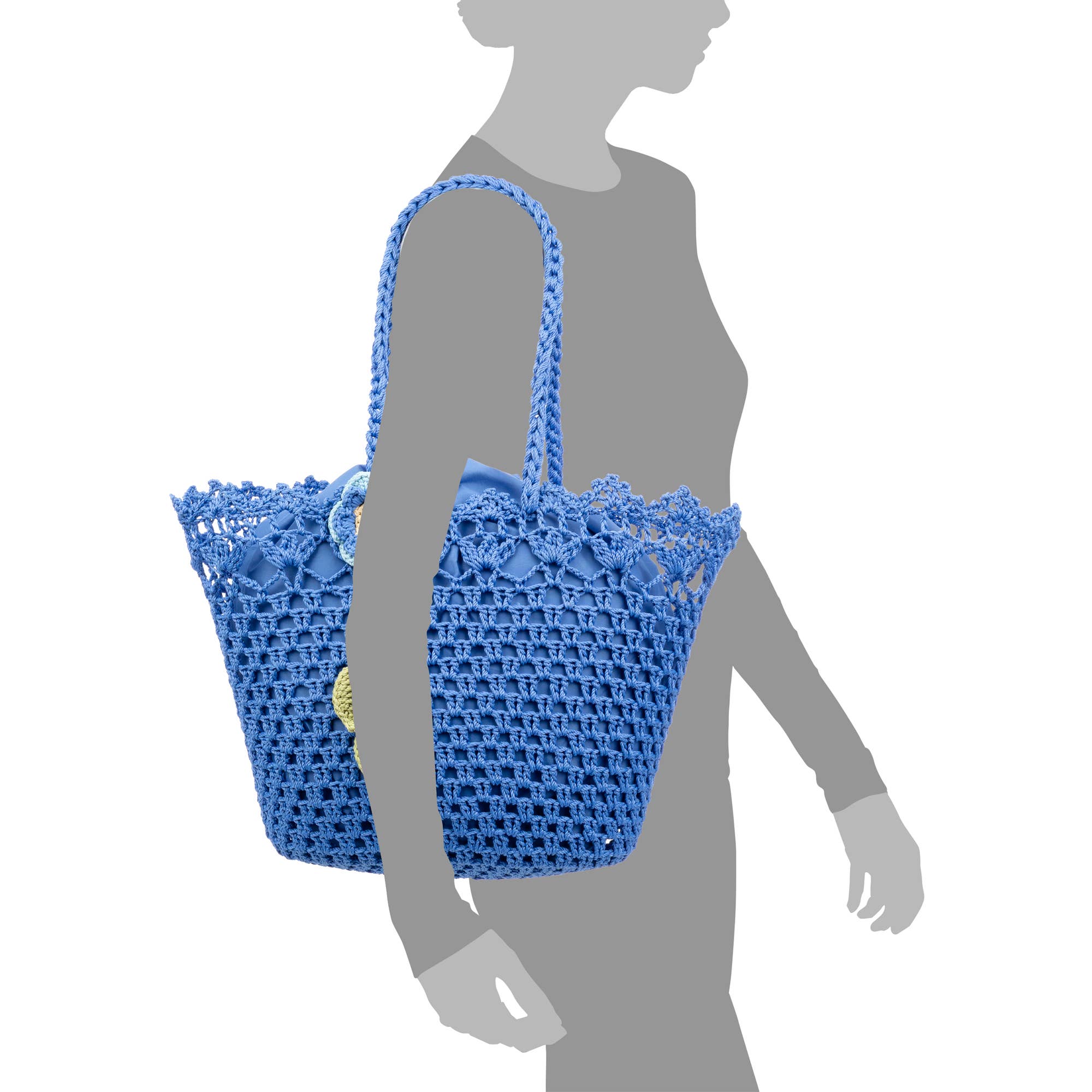 FIRENZE ARTEGIANI - Wholesale Beach Bag - Zeccone women's shoulder bag. Made of cotton, with tassel.14