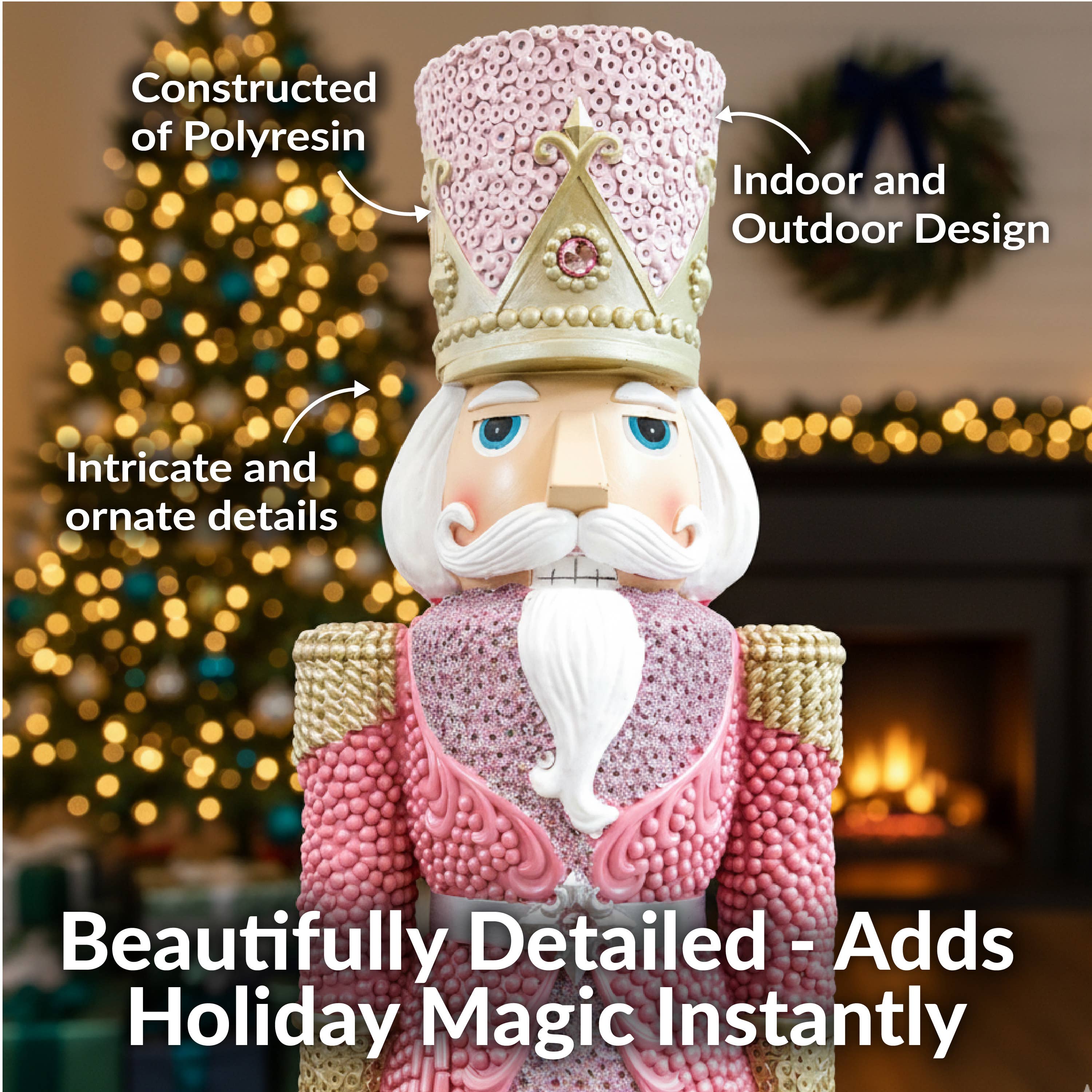 Sunnydaze Decor - Wholesale Holiday Nutcracker - Kenneth the Princely Christmas Statue - 37" H5
