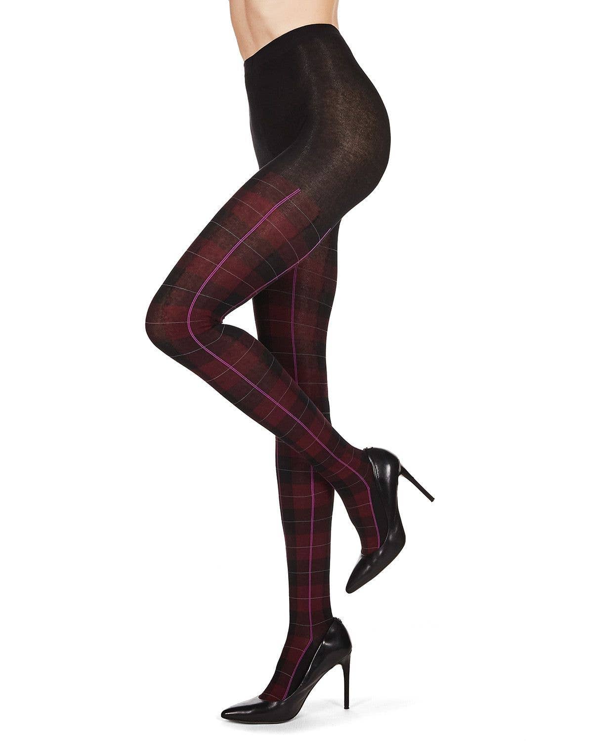 Infinity Classics International Inc. - Wholesale Tights - Women's - MeMoi Glasgow Plaid Sweater Tights7