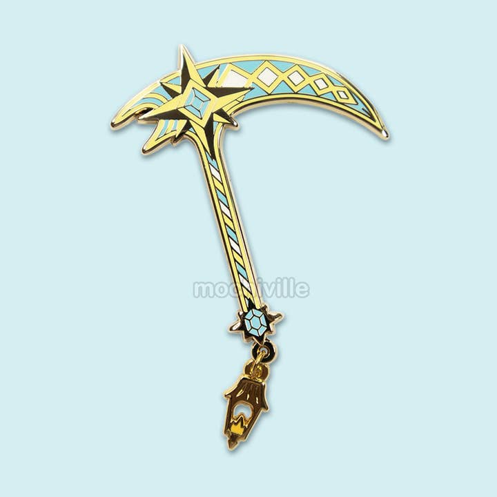 Divine Guardian Scythe | Enamel Pin for wholesale by Mochiville
