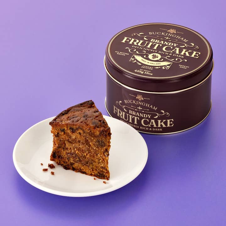 Buckingham Fruit Cakes - Wholesale Cake - Buckingham Brandy Fruit Cake 425g Vintage Gift Tin 2