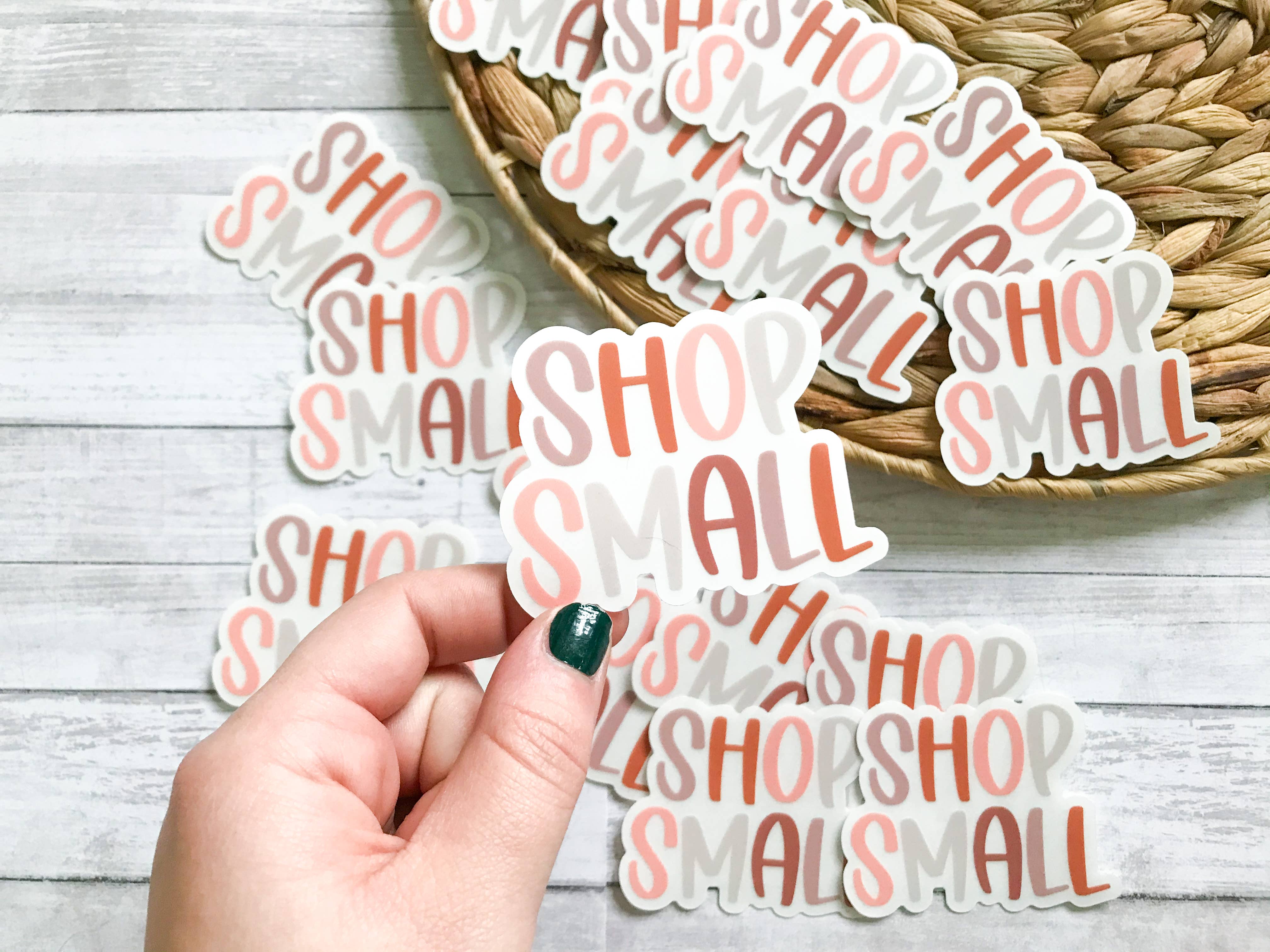 Olivia Jean Boutique - Wholesale Sticker - CLEAR Shop Small Sticker2