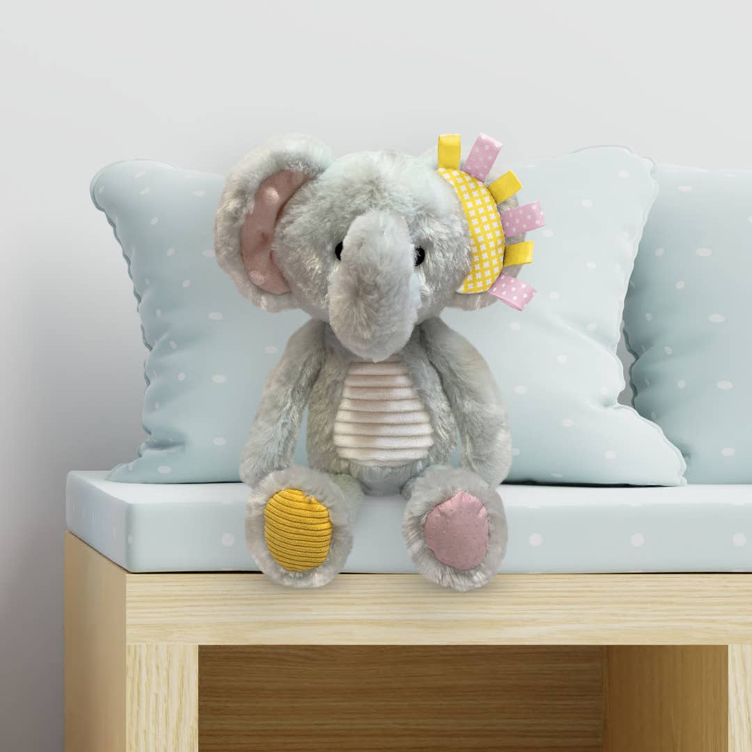 Make Believe Ideas – wholesale Stuffed/plush toy – Kids & baby – Sensory Snuggables Medium Plush Elephant (polybag/swingtag)