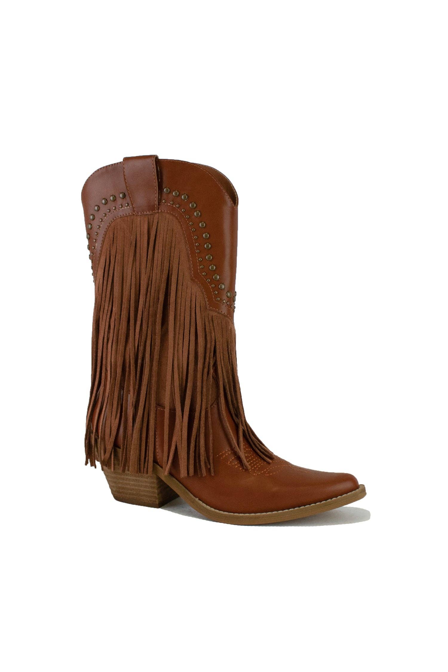 BEAST FASHION - Wholesale Cowboy Boots - Women's - ADELA-38 Fringe Western Boots3