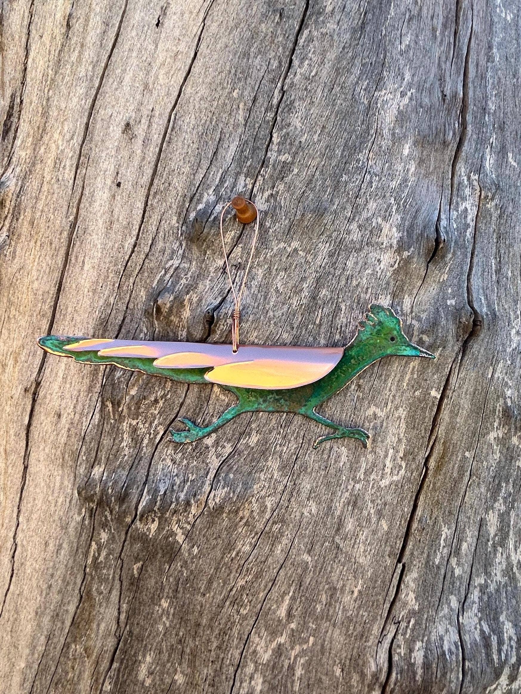 Dos Damas Designs - Wholesale Ornament - Roadrunner Copper Christmas Ornament2