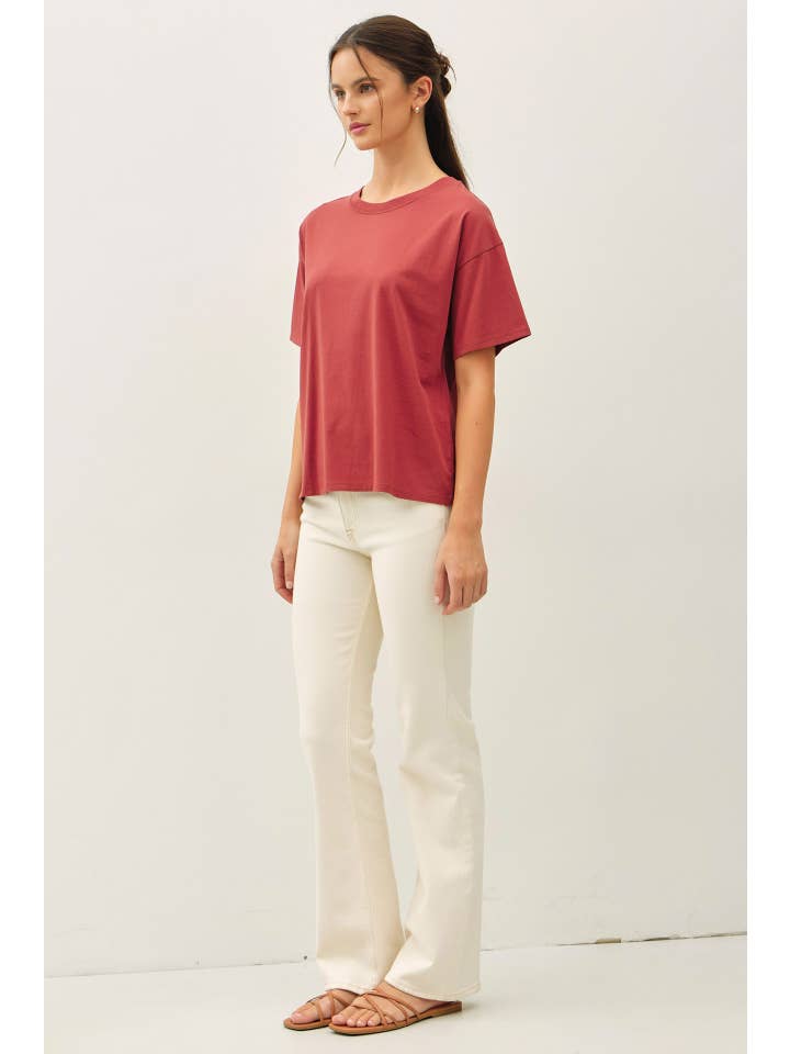 Be Cool - Wholesale T-Shirt - Women's - COTTON JERSEY OVERSIZED CROP T-SHIRTS 9