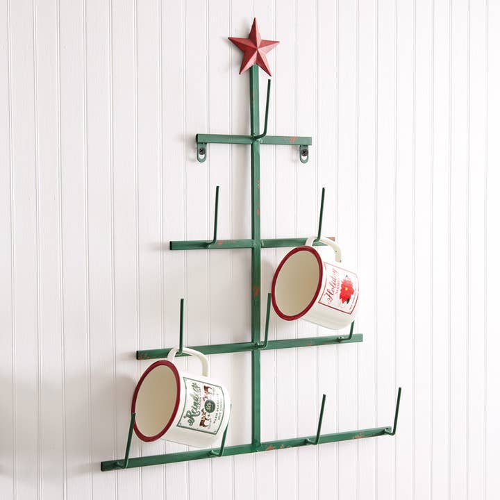 CTW Home Collection - Wholesale Christmas Decoration - Christmas Tree Bottle Dryer Wall Rack