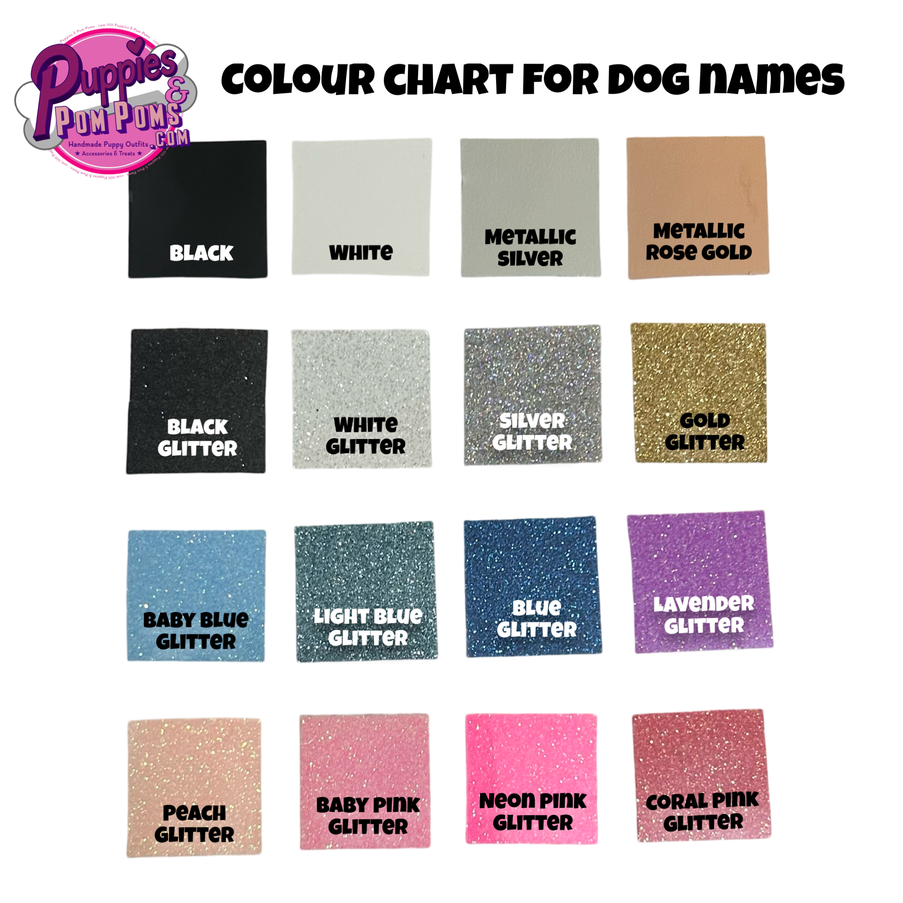 Puppies & Pom Poms - Wholesale Pet Bandana - Dog - PERSONALISED NAME - VINYL ADD ON - FOR DOG BANDANAS, HARNESSES & WASTE BAG HOLDERS0