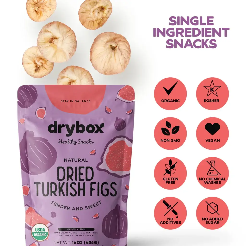 Biggbrands GmbH - Wholesale Fruit Snacks - Drybox Dry fig - pillow pack (56gr) 2OZ2