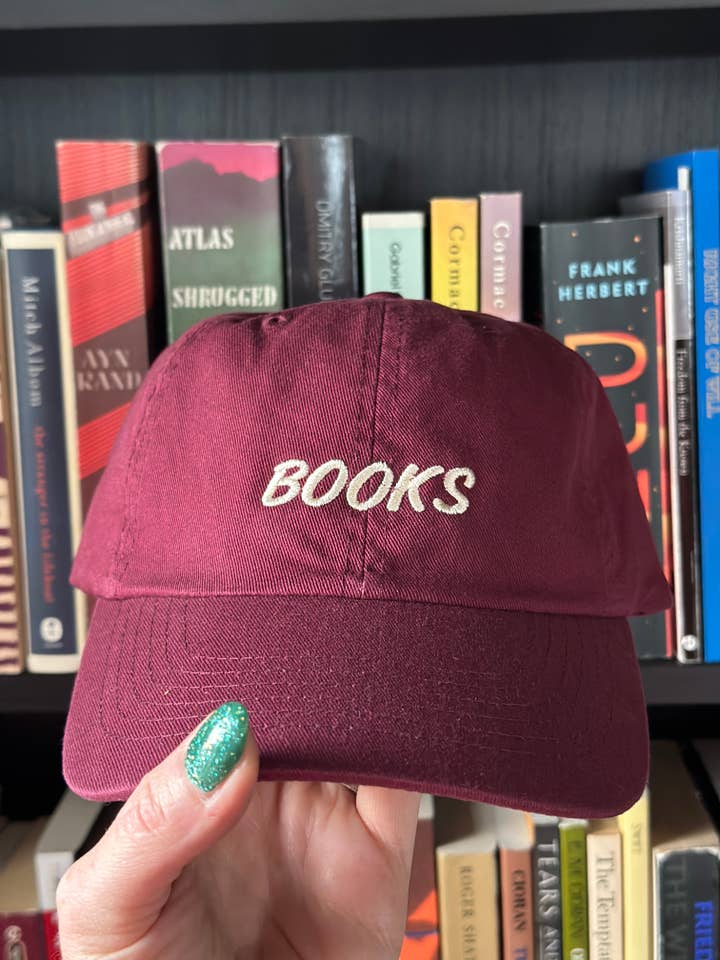 Books Embroidered Dad Hat for wholesale by Hold Steady Designs