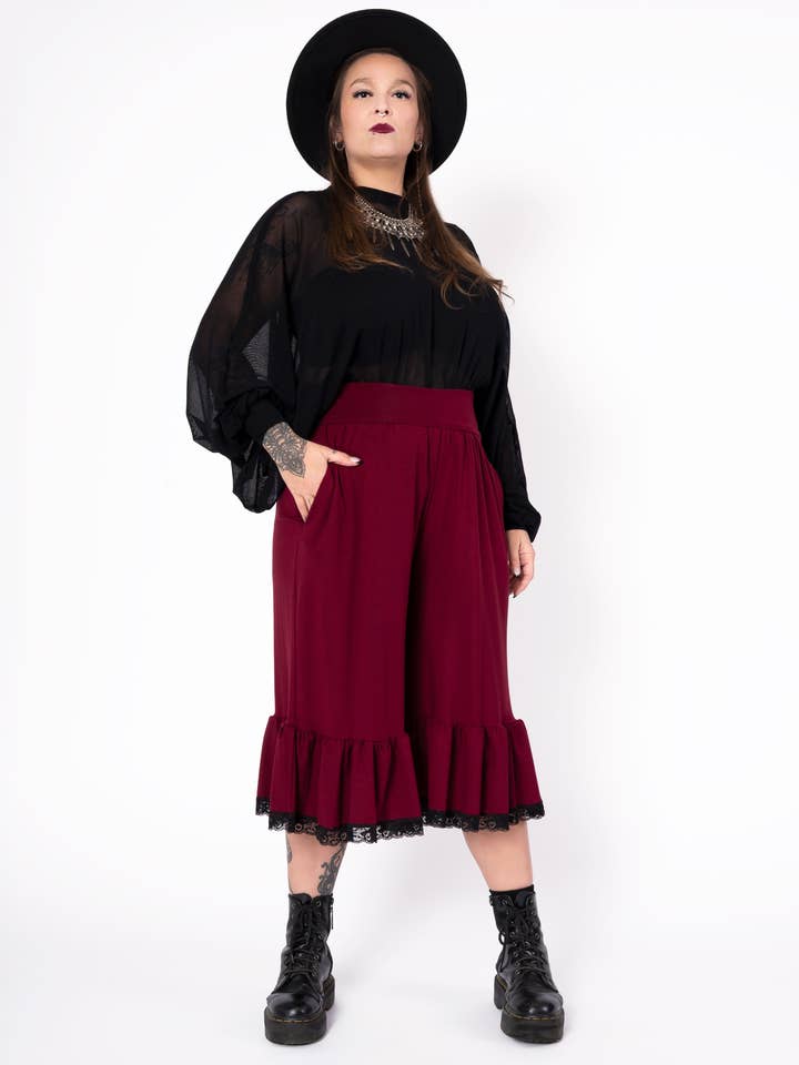 Love Like Blood bloomers pants - burgundy for wholesale by Putré-Fashion