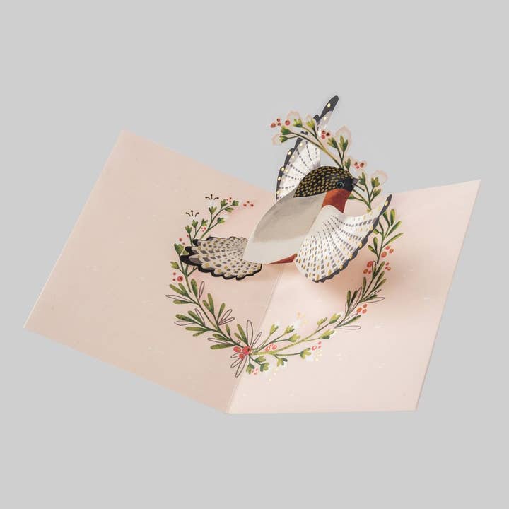 Vevoke - Wholesale Everyday Greeting Card - 3D Pop-up Card-Finch