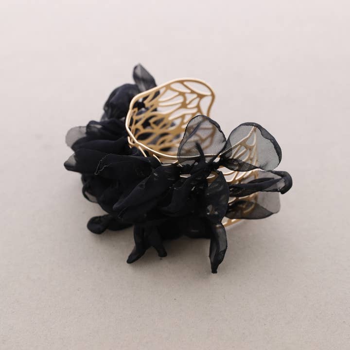 Sonata – wholesale Vävt/flätat armband – Justerbart armband med tygblommor8