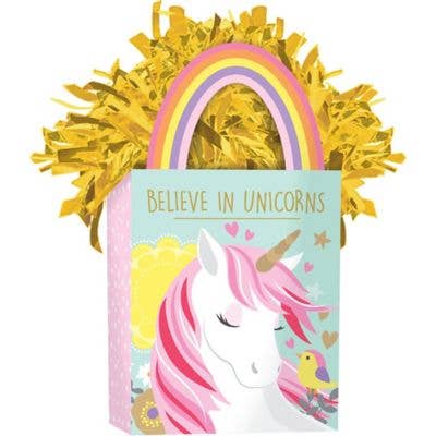 Magical Unicorn Mini Tote Balloon Weight for wholesale by Party Expo, LLC