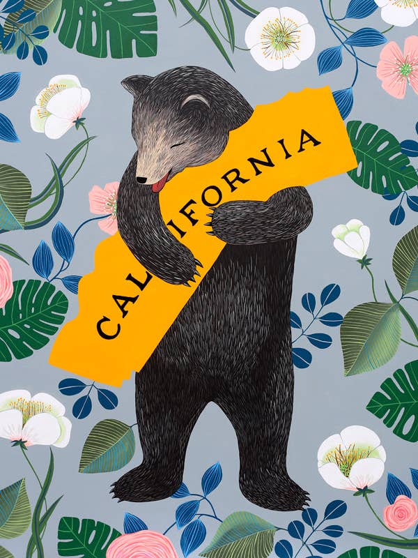 "I Love You California" Slate Print for wholesale by 3 Fish Studios