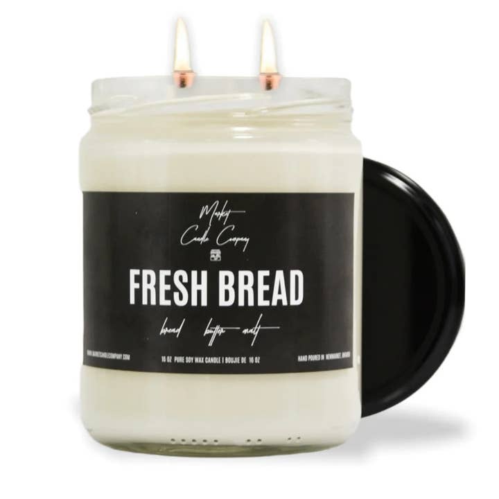 Market Candle Company - Wholesale Jar/Filled Candle - FRESH BREAD SOY WAX CANDLE