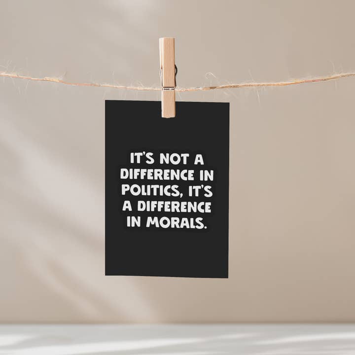 It's Not A Difference In Politics Unframed Mini Art Print for wholesale by Mouthy Broad