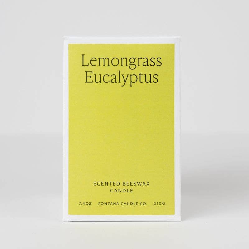 Fontana Candle Co. - Wholesale Jar/Filled Candle - Lemongrass Eucalyptus Beeswax & Essential Oil Jar Candle3
