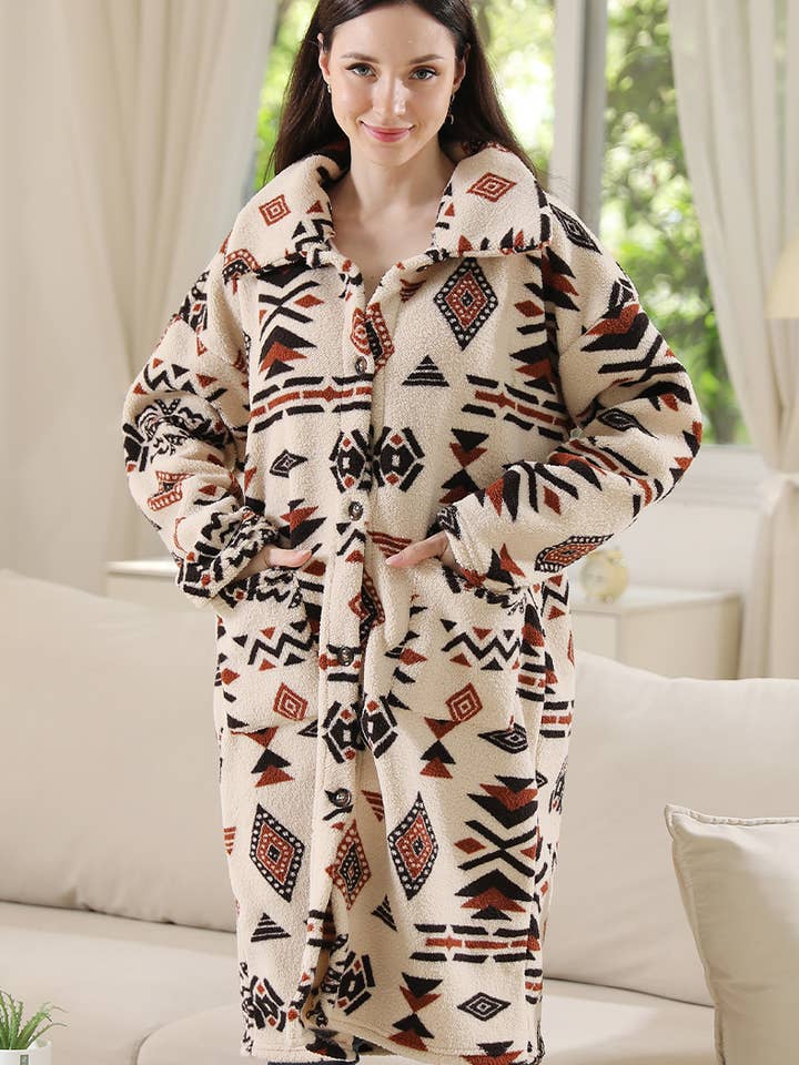 Aztec Pocket Sherpa Oversized Jacket and other Purchase Wholesale aztec sherpa. Free Returns & Net 60 Terms on Faire trending on Faire.