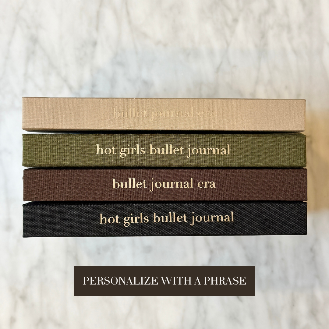 Voir Planners - Wholesale Journal/Diary - Linen Hardcover Dotted Journal - Latte2