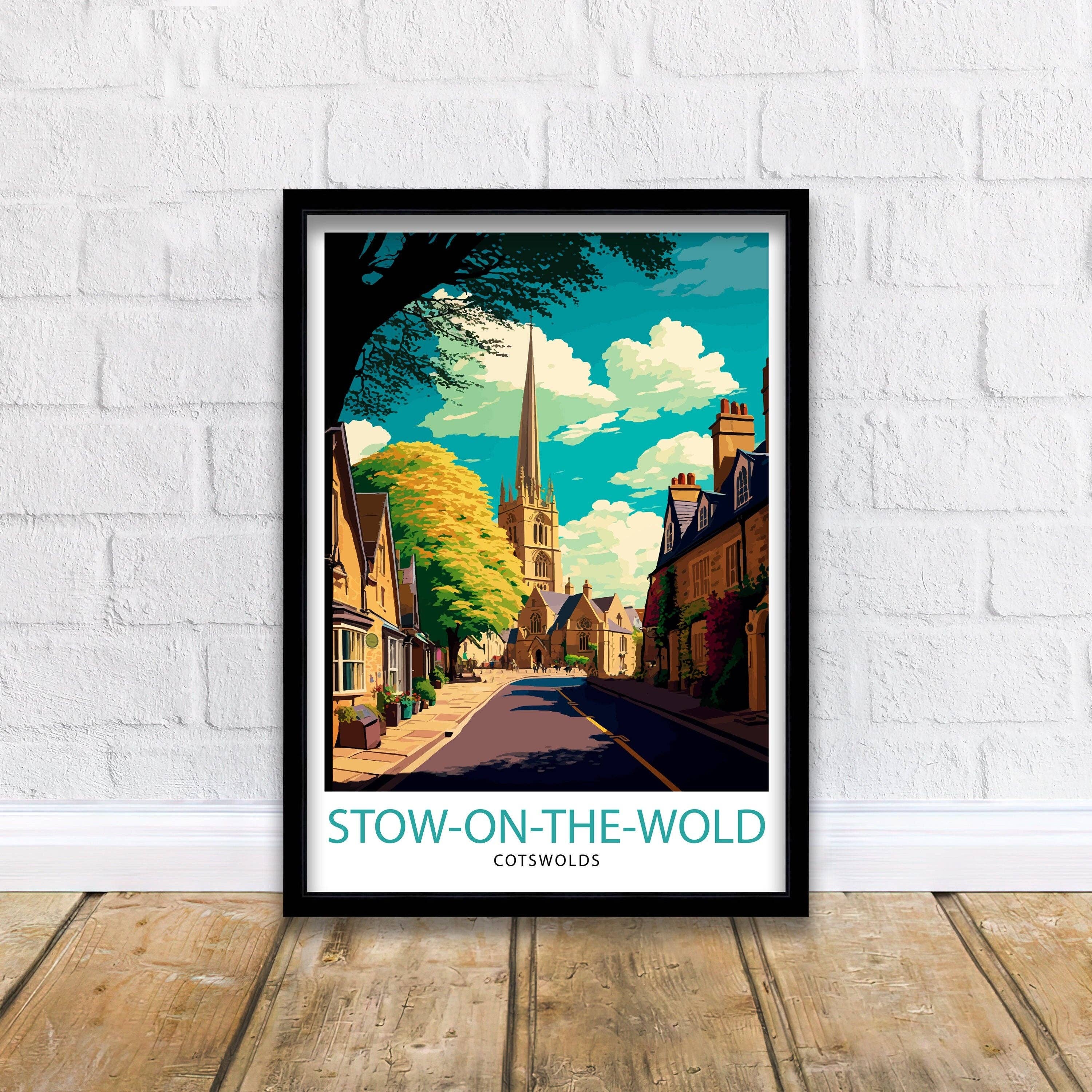 InkNPrintz – wholesale Art print – Stow on the Wold Travel Poster England