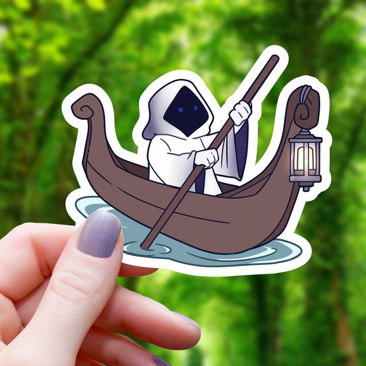 Celestial Charon Paddling Sticker- 3" for wholesale by Mimic Gaming Co