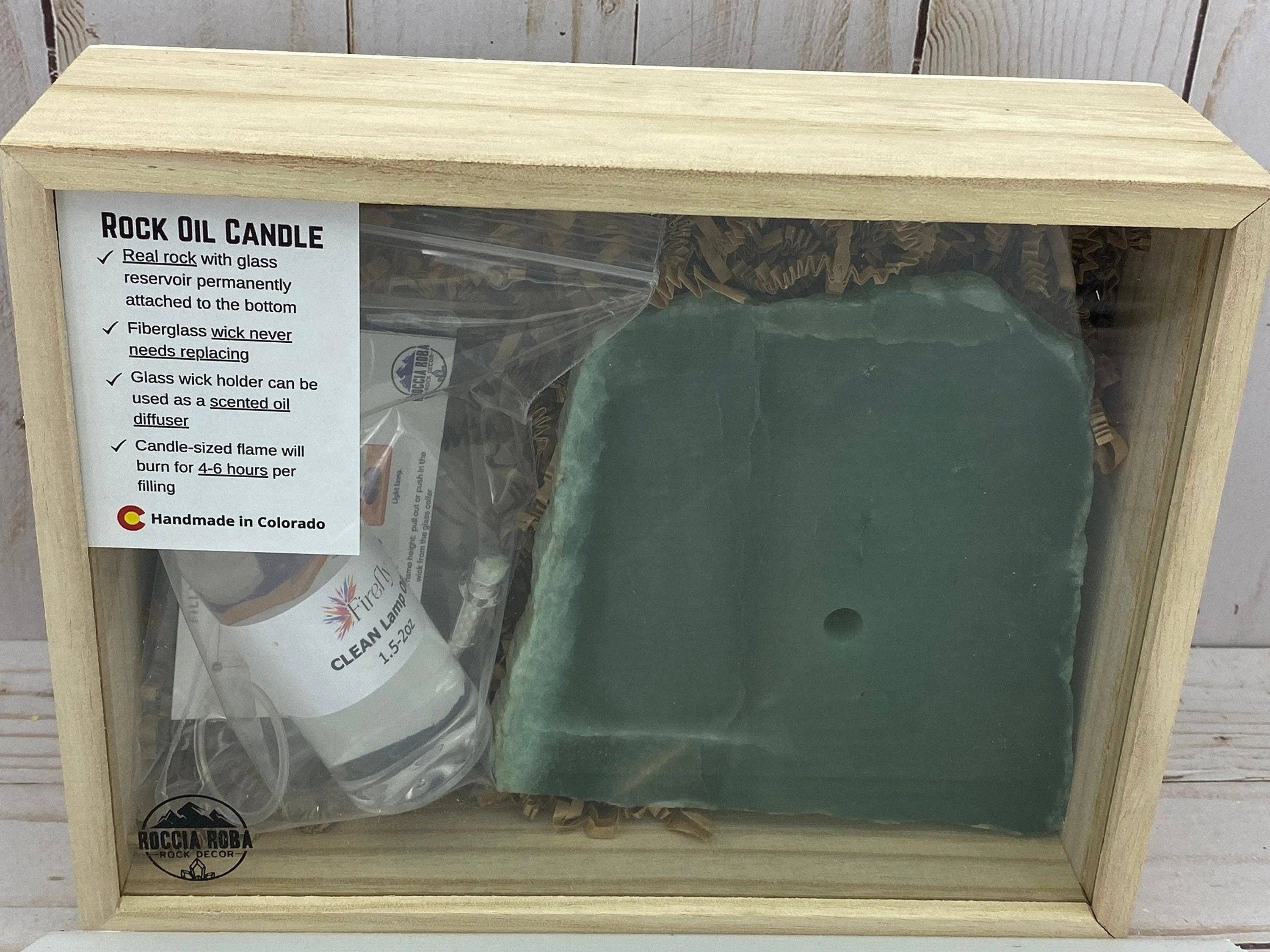 Roccia Roba - Wholesale Novelty Candle - ROCK CANDLE KIT - green quartz6