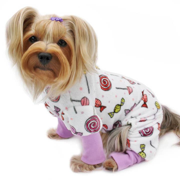 Pyjama ultra doux Minky Sweet Candies pour la vente par Klippo Pet