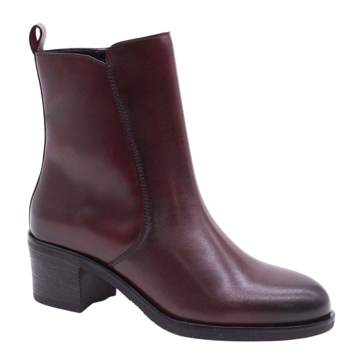 ROSA AMADA - Wholesale Booties - Women's - Smooth Leather Ankle Boot With Mid Block Heel8