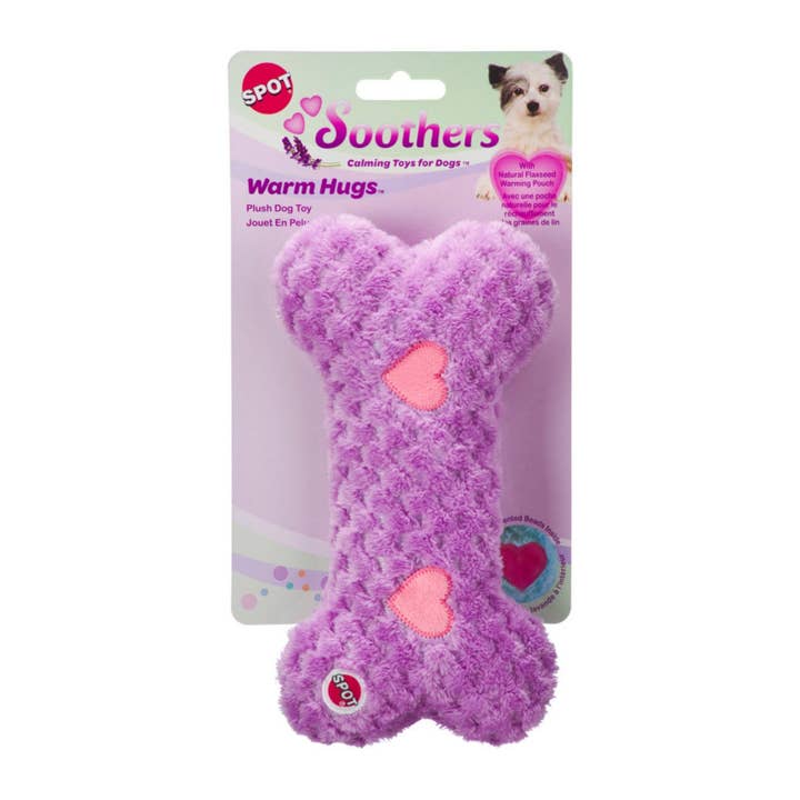 Petdropshipper - Wholesale Pet Plush Toy - Dog - Spot Soothers Warm Hug Bone Dog Toy Assorted, 1ea/9 in