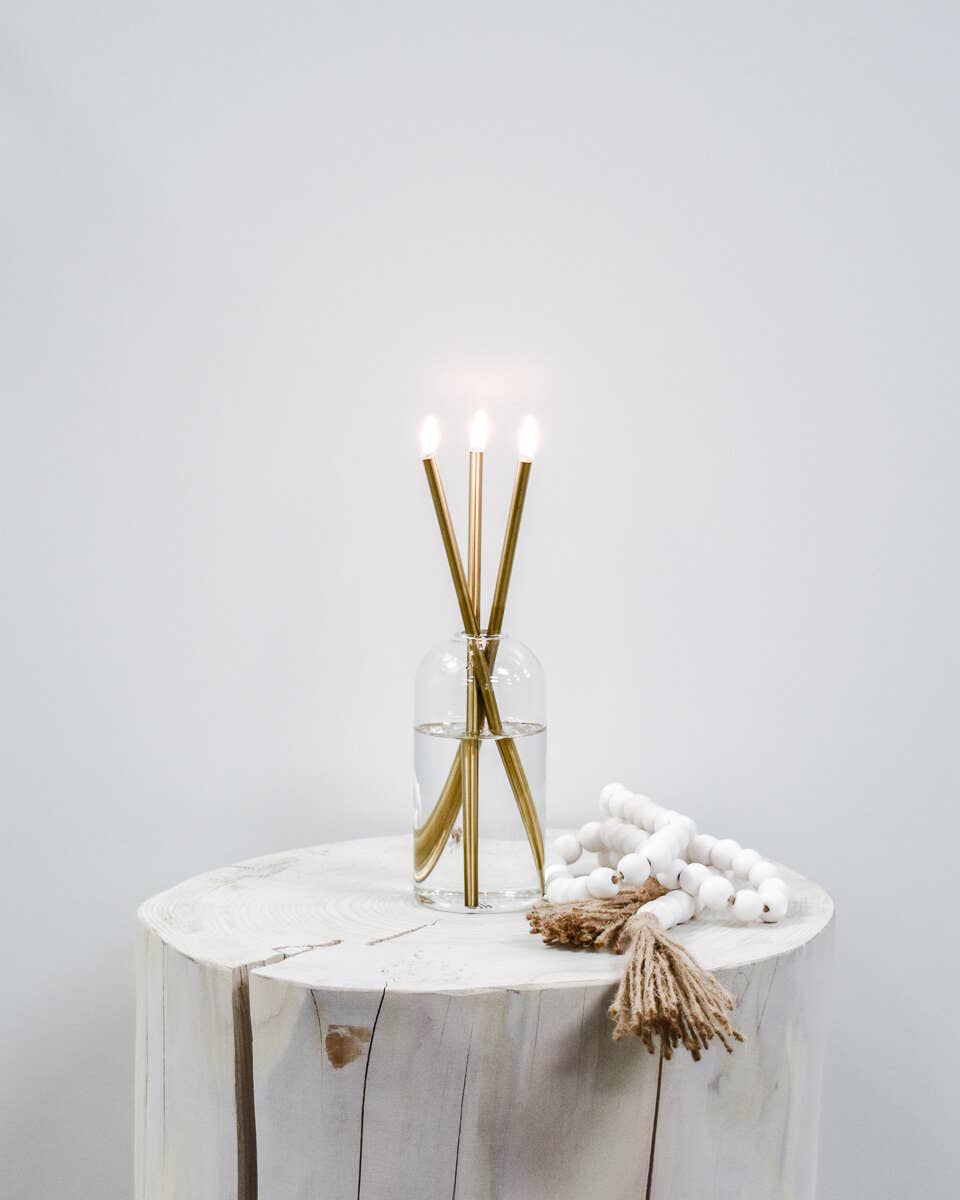 Everlasting Candle Co. - Wholesale Tapered Candle/Candlestick - Gold Everlasting Candle – Reusable Steel Candles [x1 Pack]11