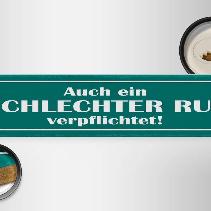 Femer - Wholesale Sign - Wooden sign 46x10 cm Even a bad reputation obliges1