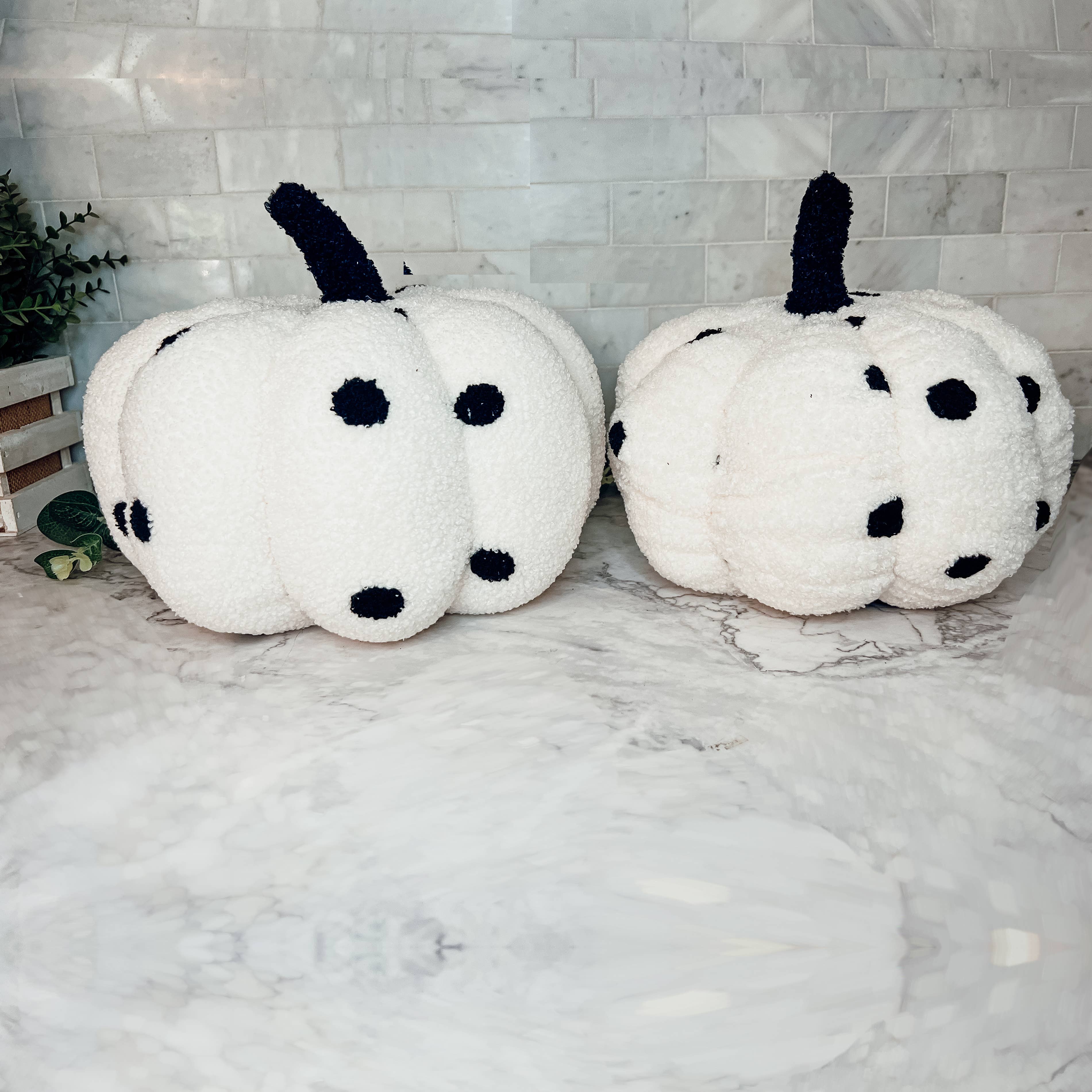 Gia Roma - Wholesale Decorative Tabletop Object - Neutral Fall + Halloween Home Decor, Cute Cotton Pumpkins BW48