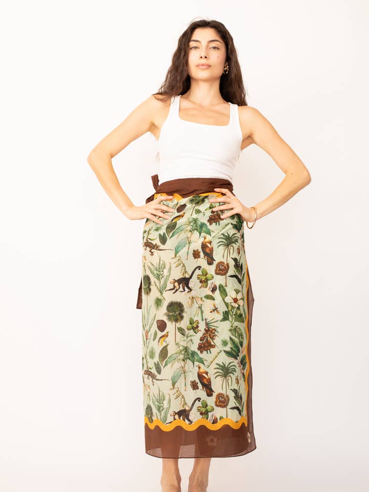 Espresso Pareo, Brown Sarong, Beach & Pool Cover-Up for wholesale by Kasama