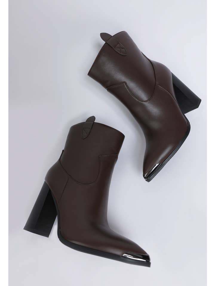 Rag Company - Wholesale Booties - Women's - Hatter Pointed Toe Faux Leather Boots18