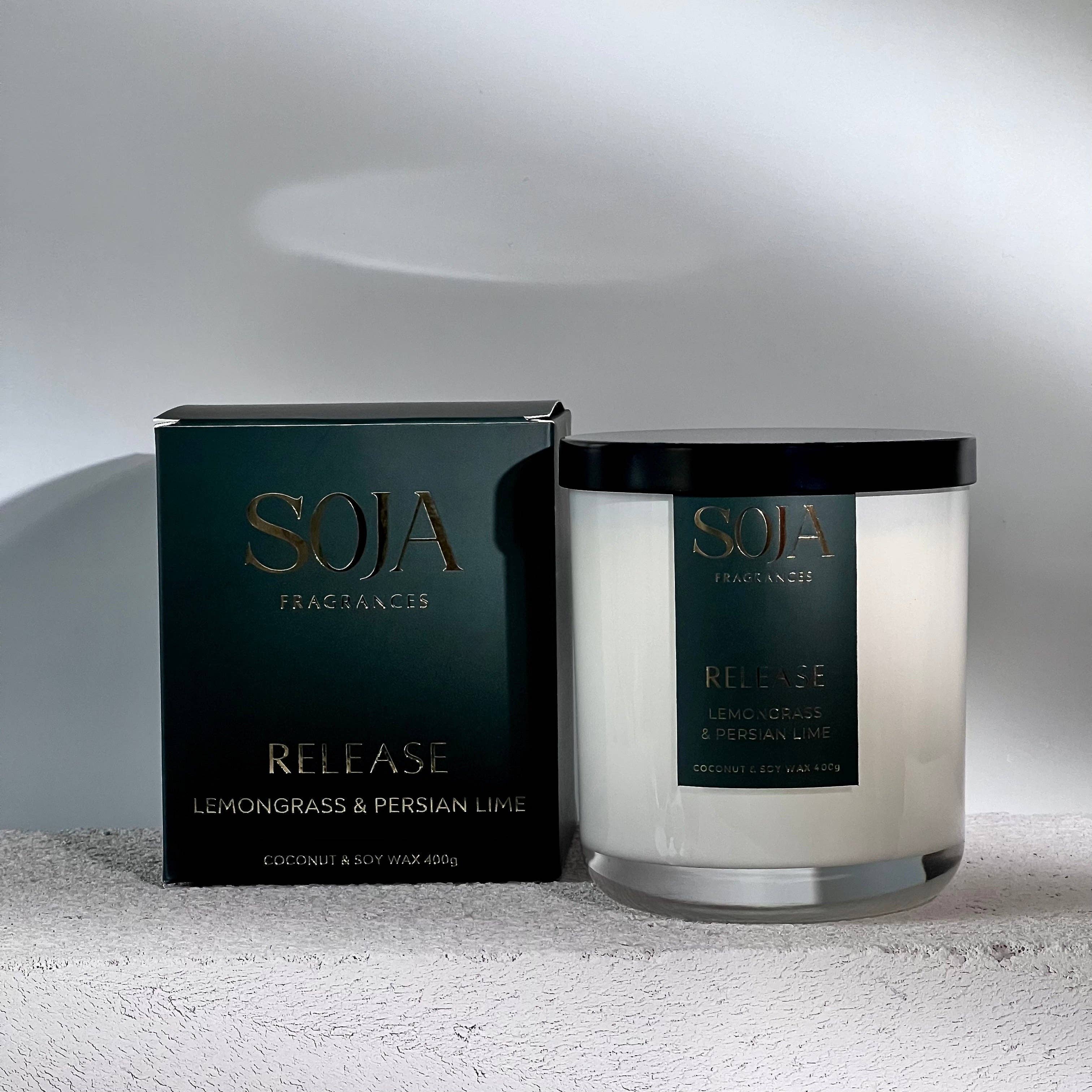 Soja Fragrances - Wholesale Jar/filled candle - Release - Lemongrass & Persian Lime Candle5