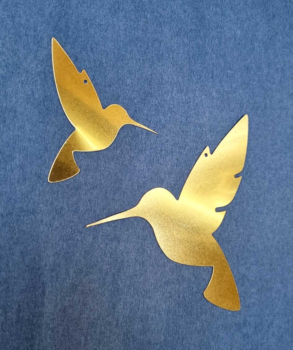 Delphine Plisson - Wholesale Wall Accent - Brass Hummingbird Mini or Large5