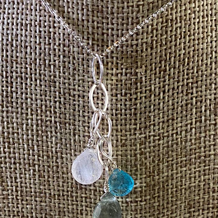 Sterling zilveren edelsteen cascade voor wholesale door wild pearl