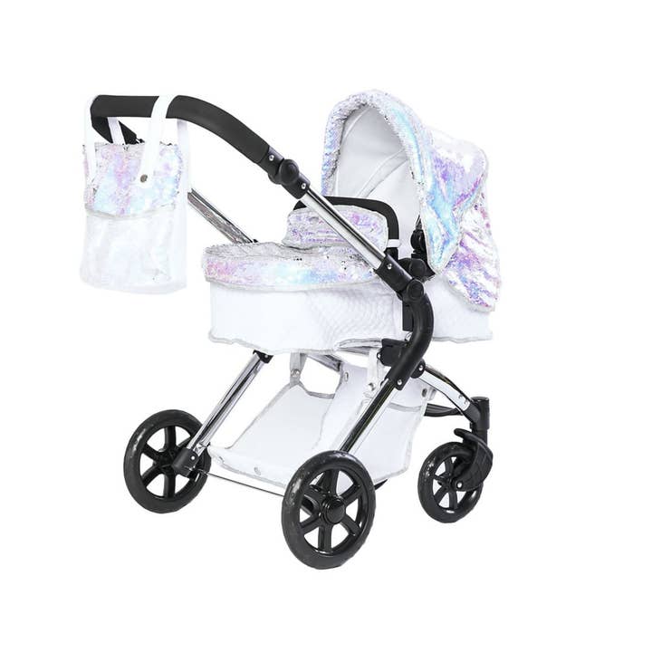 Roma Polly Single Dolls Pram - Mermaid Design Baby Stroller for wholesale by Roma