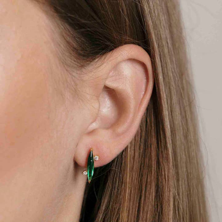 Montserrat New York - Wholesale Stud/Post Earrings - The Verde Studs2