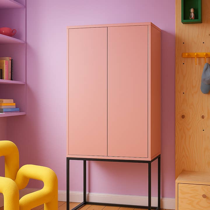 Really Nice Things - Wholesale Cabinet - Pink MDF sideboard cabinet with 2 doors1