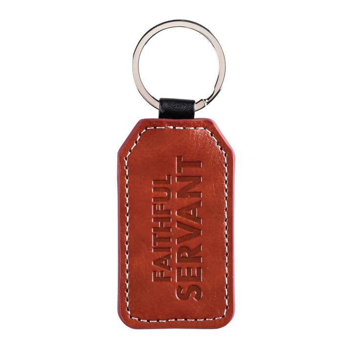 Dicksons - Wholesale Keychain - Unisex - Keyring Faithful Servant Faux Leather