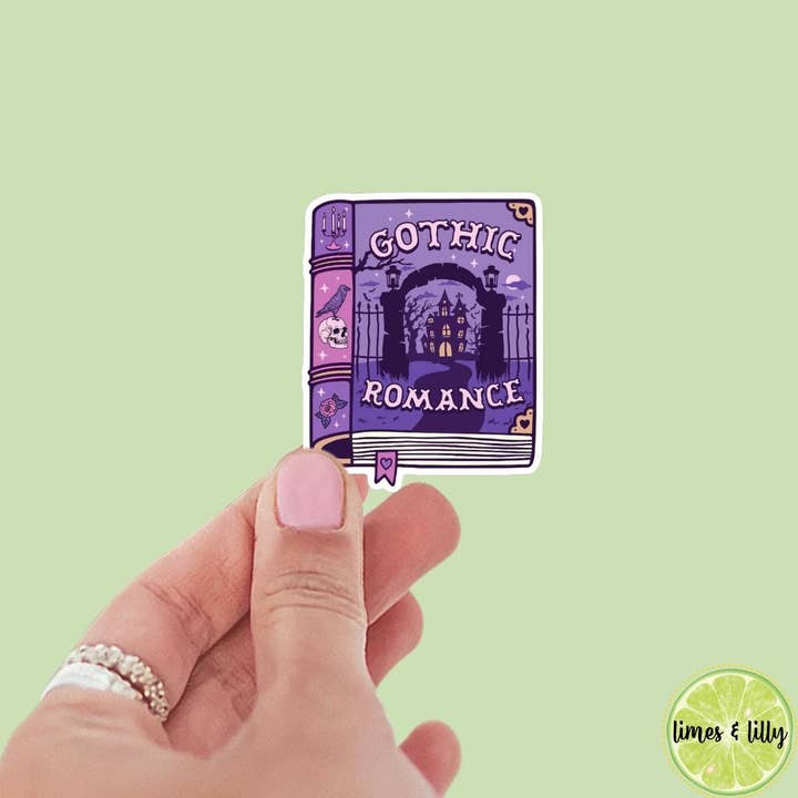 Gothic Romance Book Vinyl Sticker | Romance Tropes | Bookish stickers | kindle stickers | laptop | spicy romance | for wholesale by Limes & Lilly