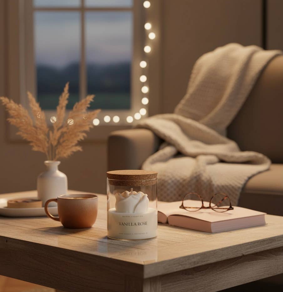 Believe Candle – wholesale Novelty candle – Vanilla Rose Candle4