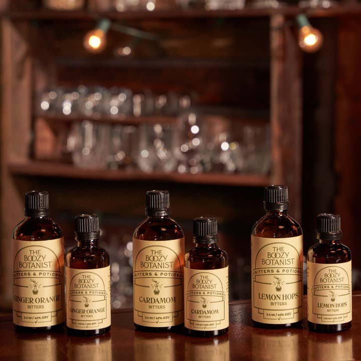 The Boozy Botanist - Wholesale Bitters - Lemon Hops Bitters | Citrus | Clear Spirit | Mockails