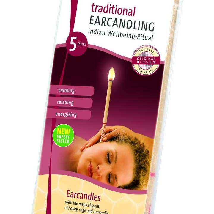 Biosun - Wholesale Tapered Candle/Candlestick - BIOSUN Traditional Earcandles- Honey/Sage/Camomile, 5 XPairs