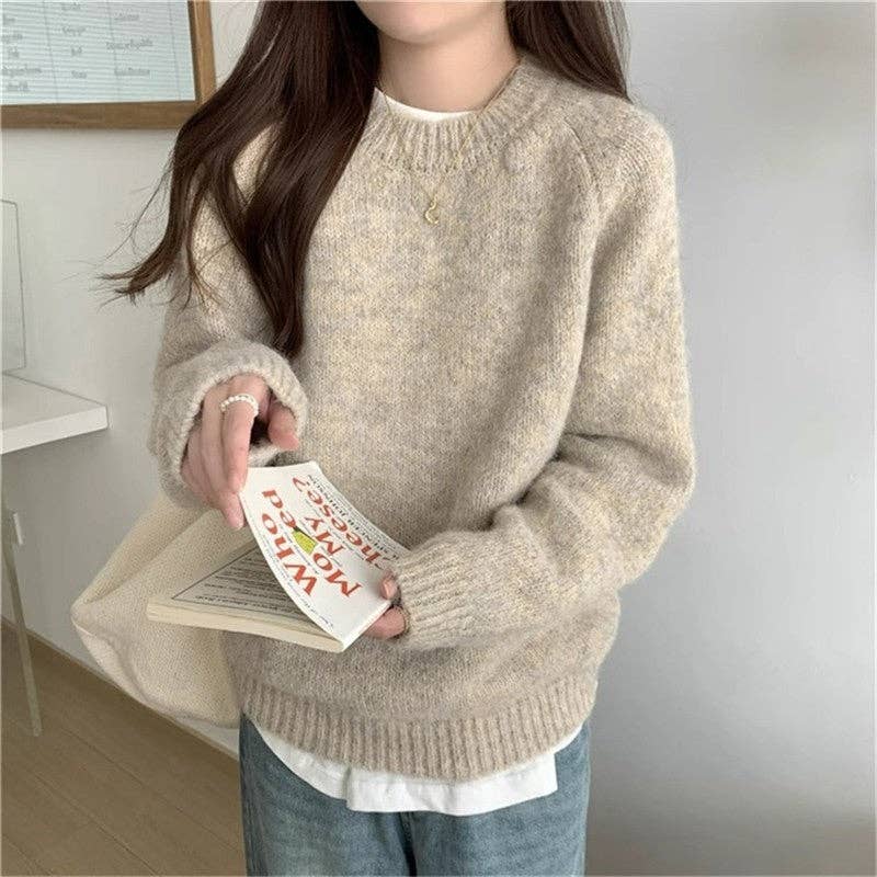 ShieldChic - Wholesale Knit Sweater - Women's - Round Neck Pullover Sweater4