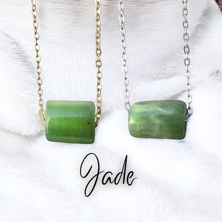 Jade Necklace- Stone of Luck and Harmony for wholesale by Mindful Intentions®