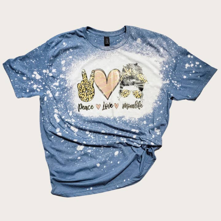 Peace Love MomLife T Shirt for wholesale by BrandlyNew